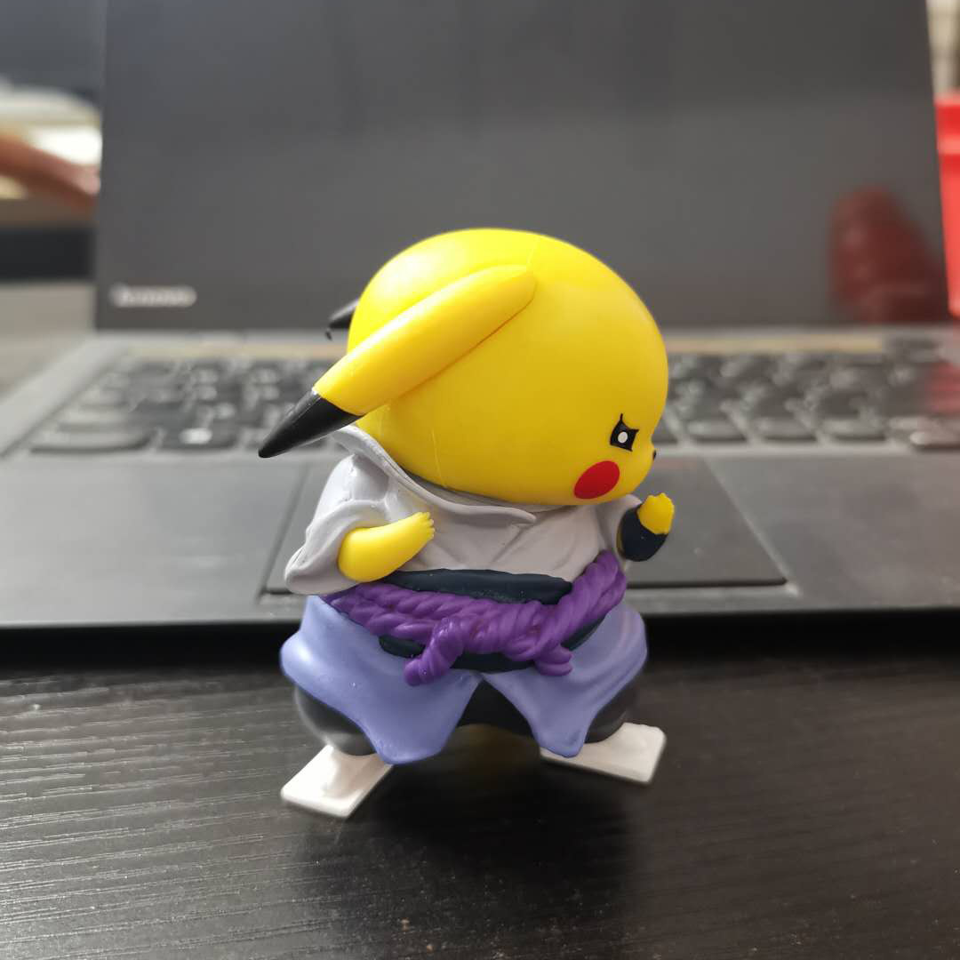 火影忍者佐助皮卡丘动漫手办汽车摆件