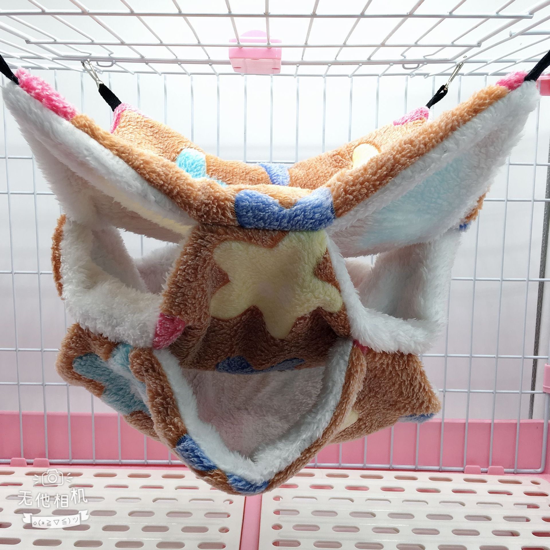 仓鼠吊床 蜜袋鼯花枝鼠三层保暖吊床 悬挂式松鼠睡袋 小宠吊床窝