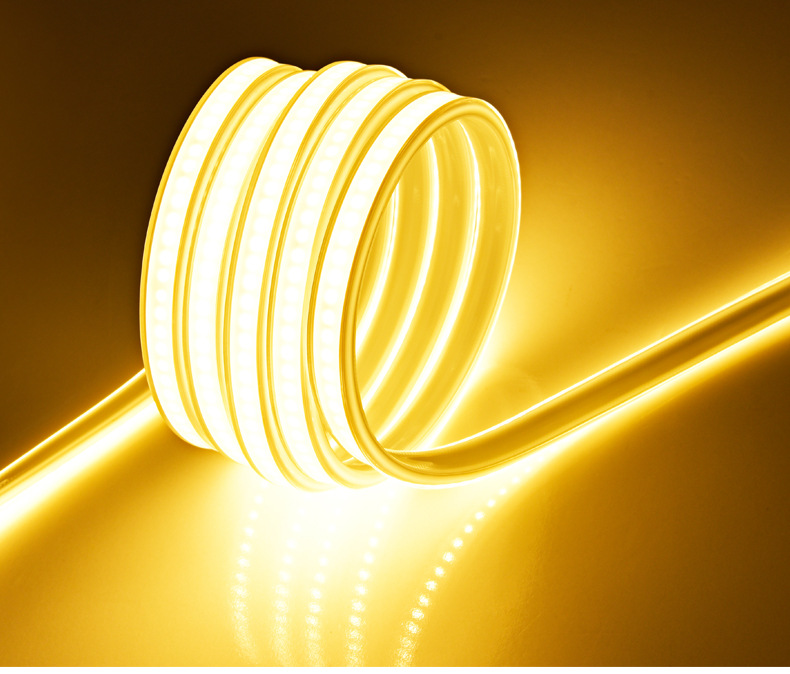 2835白光户外led吊顶灯带超亮防水220v高压工程长条弧形商业照明