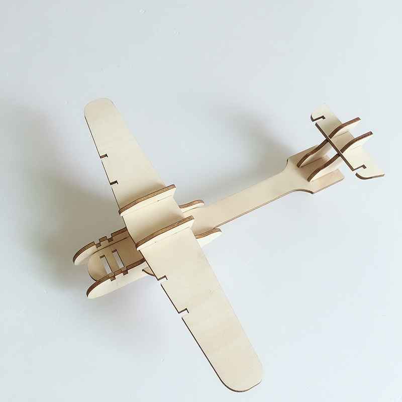 diy单螺旋桨飞机 科学小制作小学生手工科技小制作小发明科普玩具