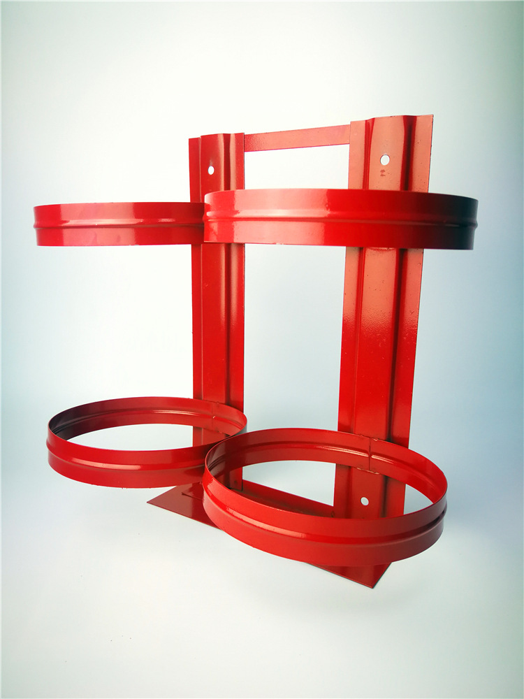 4kg灭火器挂架双挂具5kg双挂架2kg挂钩墙上挂式灭火深圳消防器材