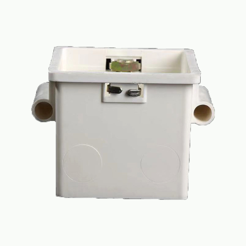 pvc塑料穿筋盒pvc暗装线盒穿筋接线盒电源阻燃防火底盒暗装