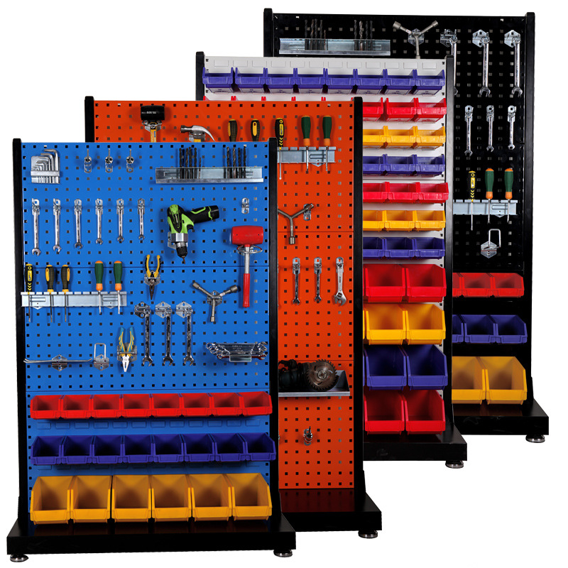 厂家供应批发移动方孔工具架 五金工具展示存放架 车间物料架货架