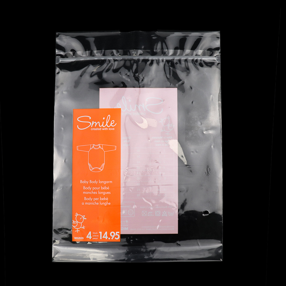 衣服包装袋服装拉链袋带底风琴透明服装包装袋自封袋透明包装袋