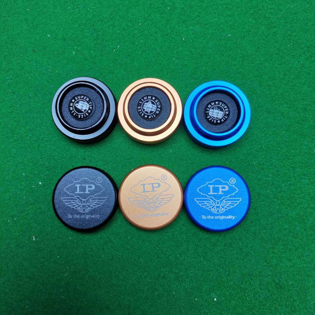 lp梦皮头台球杆杆头桌球杆皮头小头斯诺克皮头枪头台球用品配件