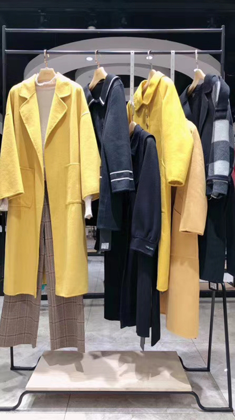 mili双面羊绒大衣20冬品牌折扣女装专柜撤柜库存尾单清仓处理批发