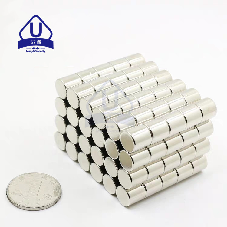 稀土高强力磁铁圆柱形强磁d10x10mm高强力吸铁石超强磁铁强力磁钢