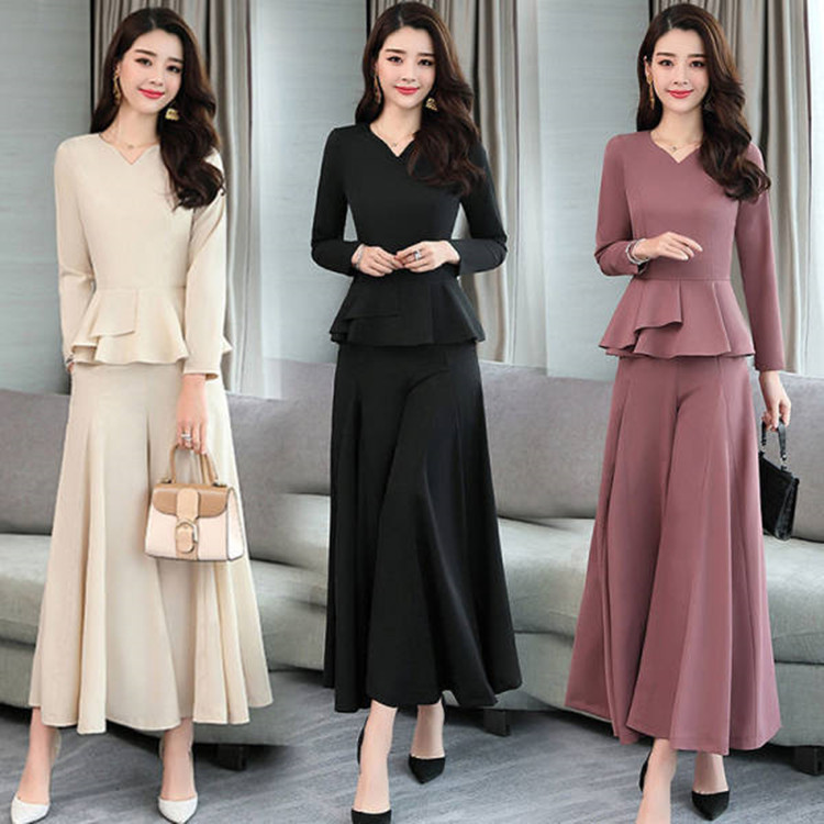 女士韩版裤裙套装