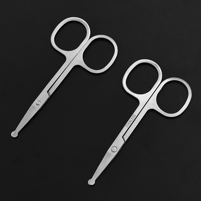 0圆头美容剪刀鼻毛小剪刀美容工具眉毛修剪刀