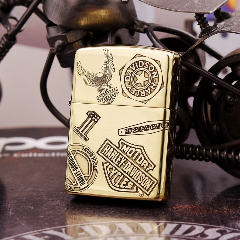 zippo 纯铜环绕精雕 新款哈雷十一章