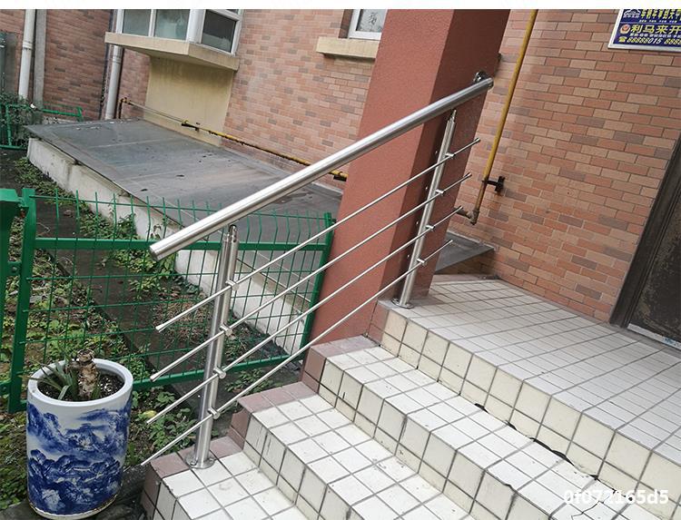 30不锈钢圆管拉丝立柱pc楼梯扶手阁楼栏杆窗围栏阳台钢化护栏