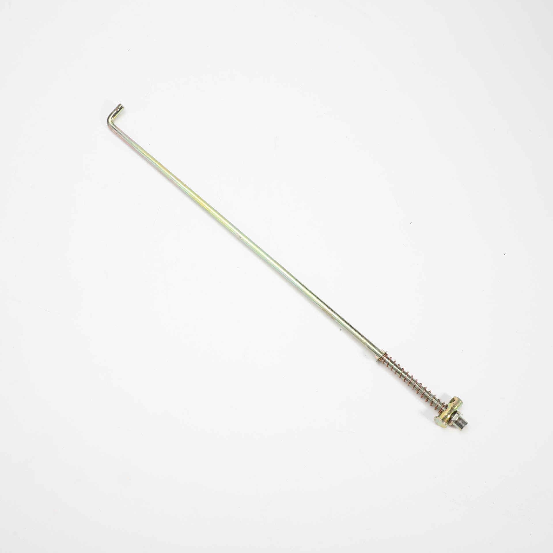 电动三轮车刹车拉杆单钩脚刹拉杆机械刹连杆单勾后桥刹车配件