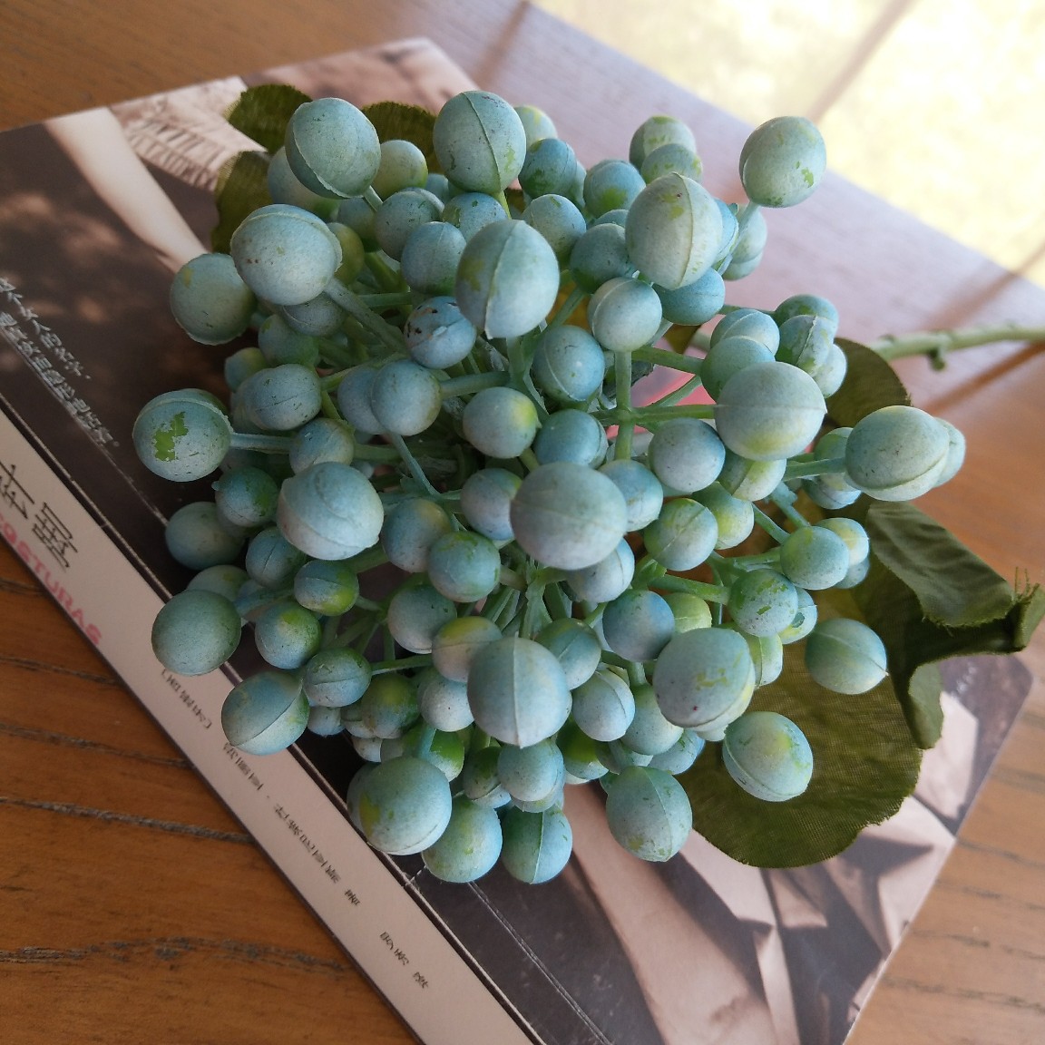 仿真花37头冰岛情人果果实装饰花卉客厅餐桌落地花瓶树枝卧室插花