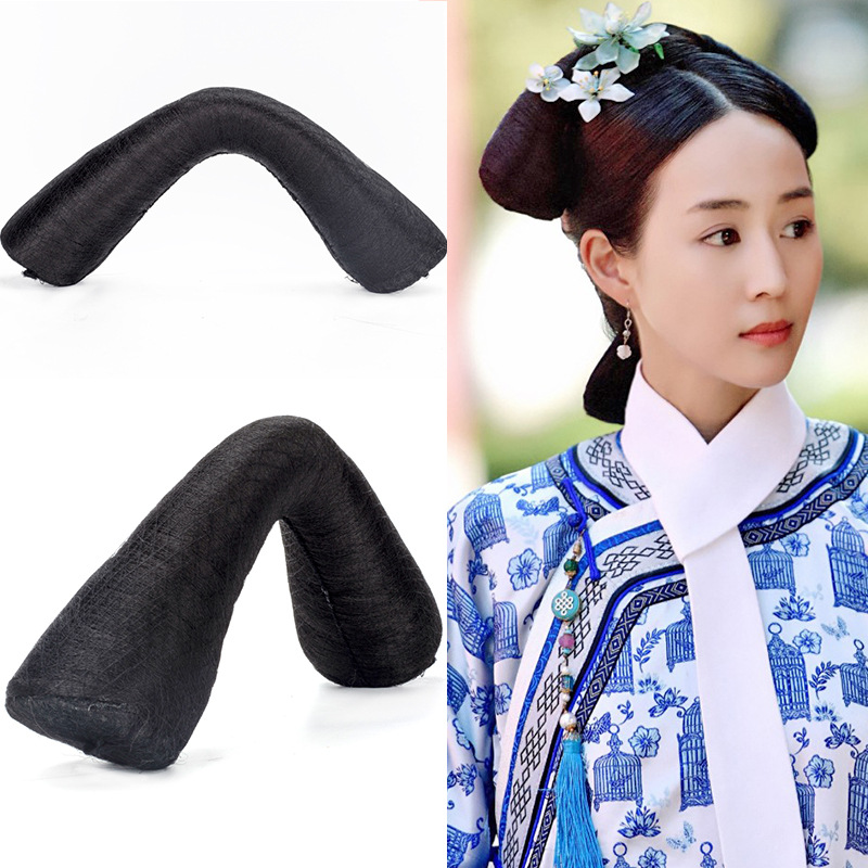 宫廷剧如懿传同款旗头假发包清朝古装后宫妃嫔同款发型舞台演出