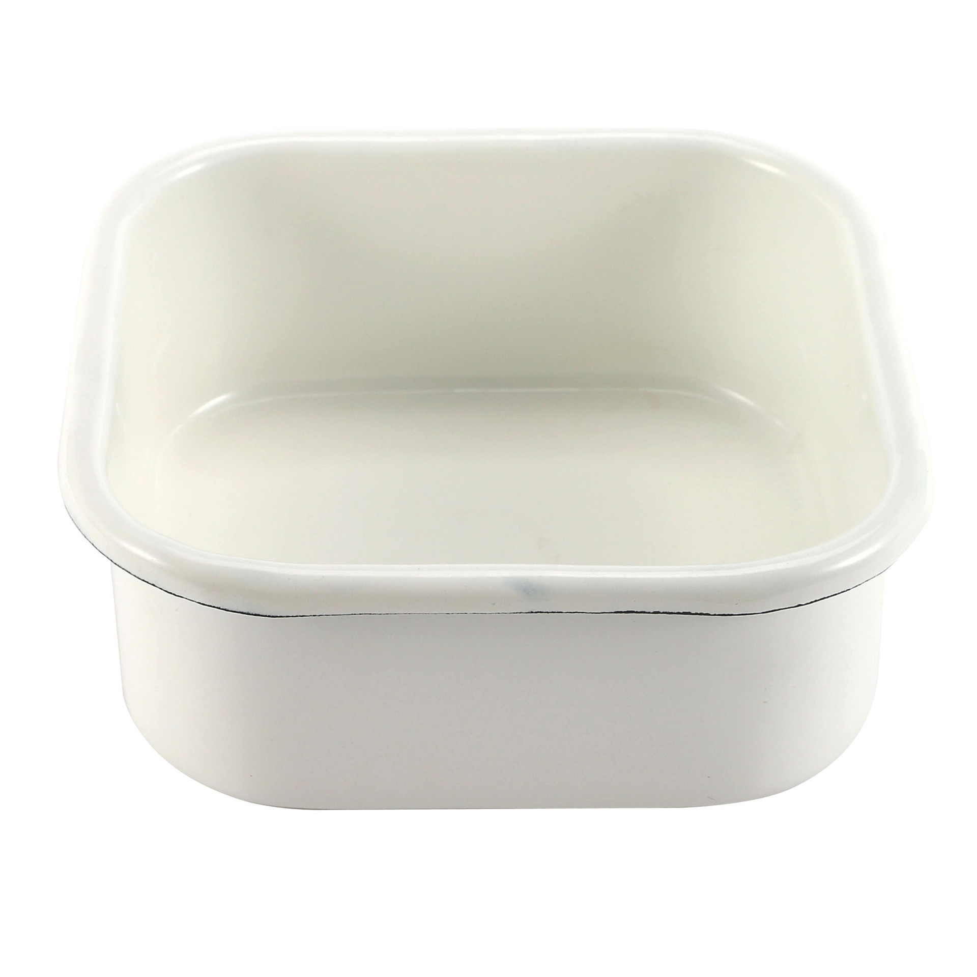 现货搪瓷带盖加厚正方形冰碗保鲜盒保鲜碗密封碗收纳盒一件代发