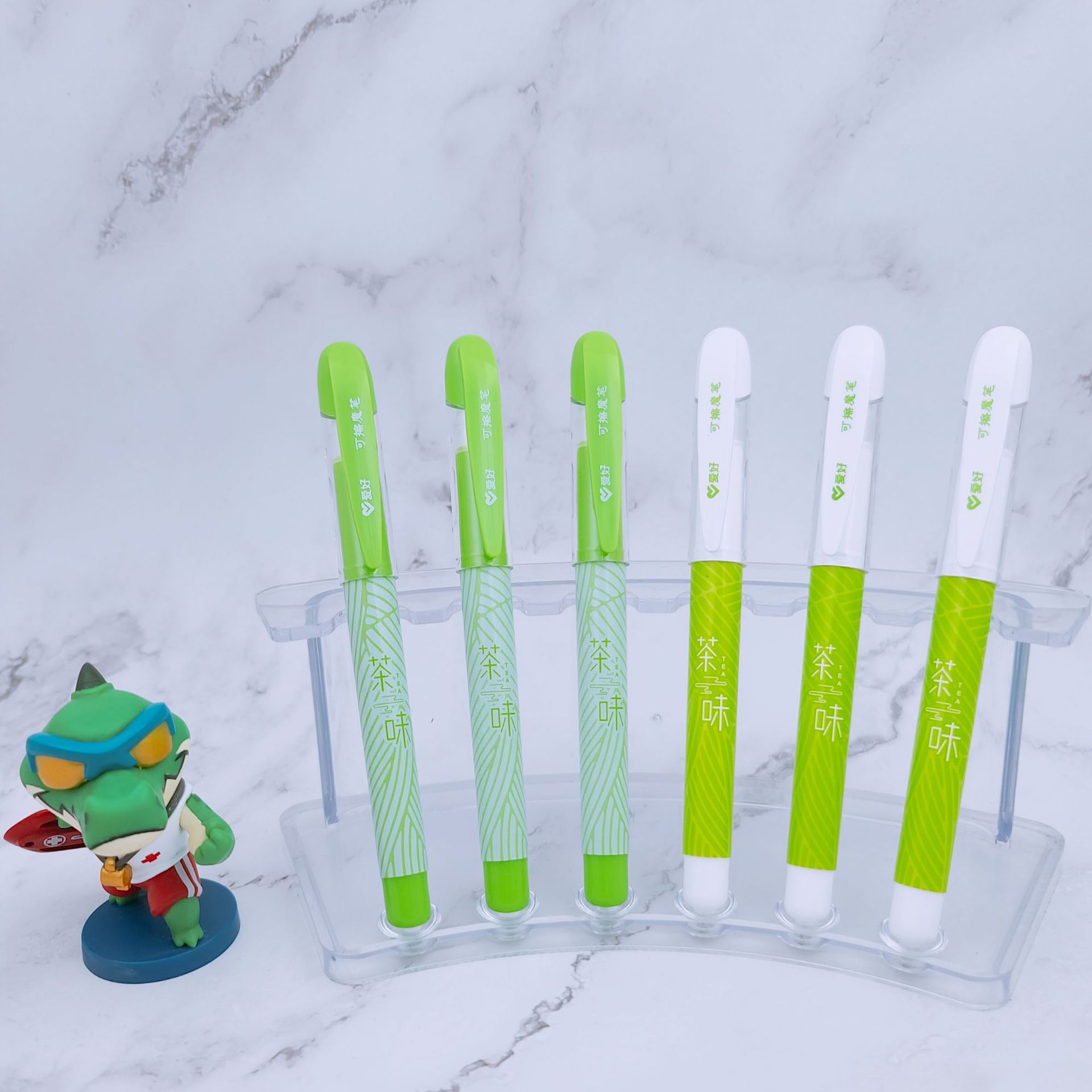 爱好文具新品茶味系列6017可擦魔笔 学生可擦墨囊钢笔专用擦批发