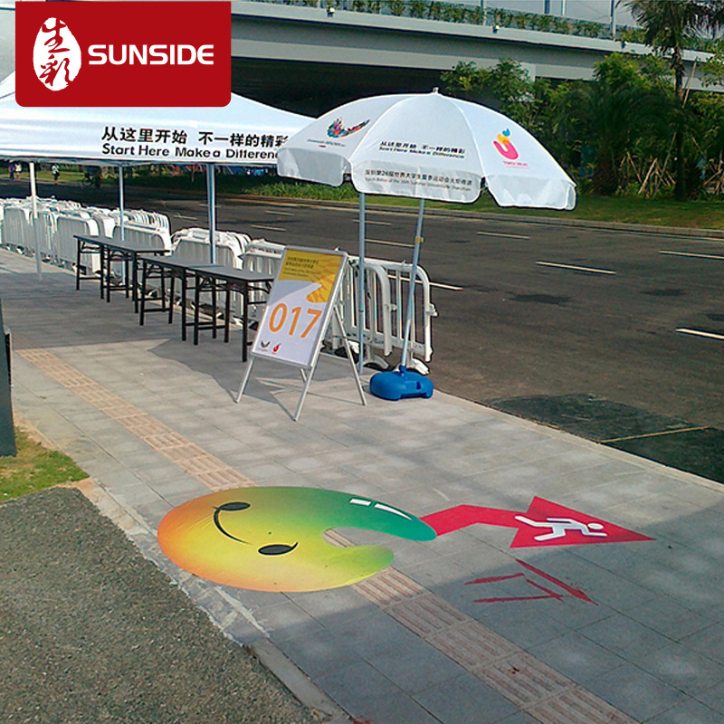 个性创意防滑耐磨可移背胶地贴 防水防晒pvc不留胶地贴