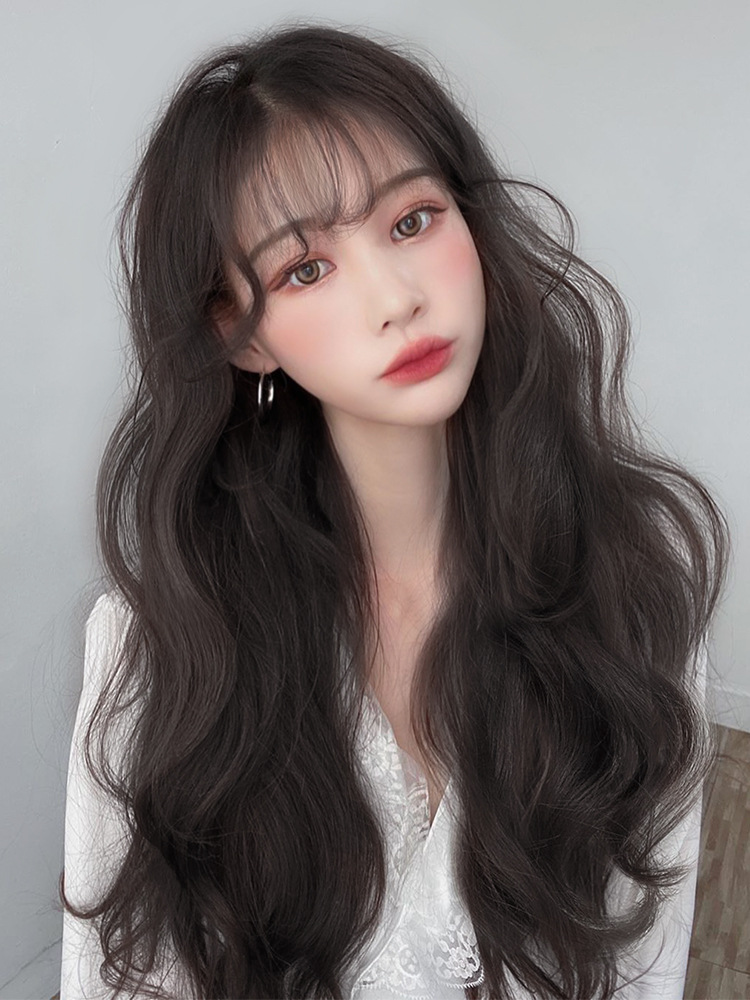 0成交1113盒假发女中长发网红锁骨烫发中短发圆脸短卷发外翻自然少女