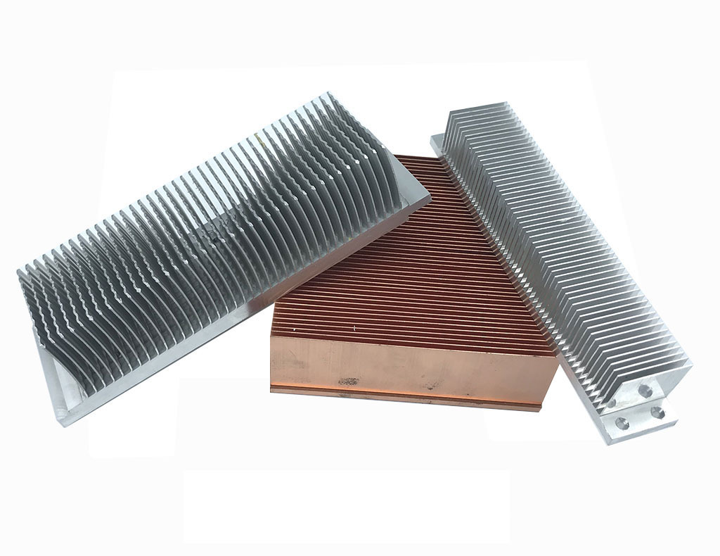 定制纯铜散热片高导热性能红铜紫铜黄铜电子铜片铜铲齿散热器加工