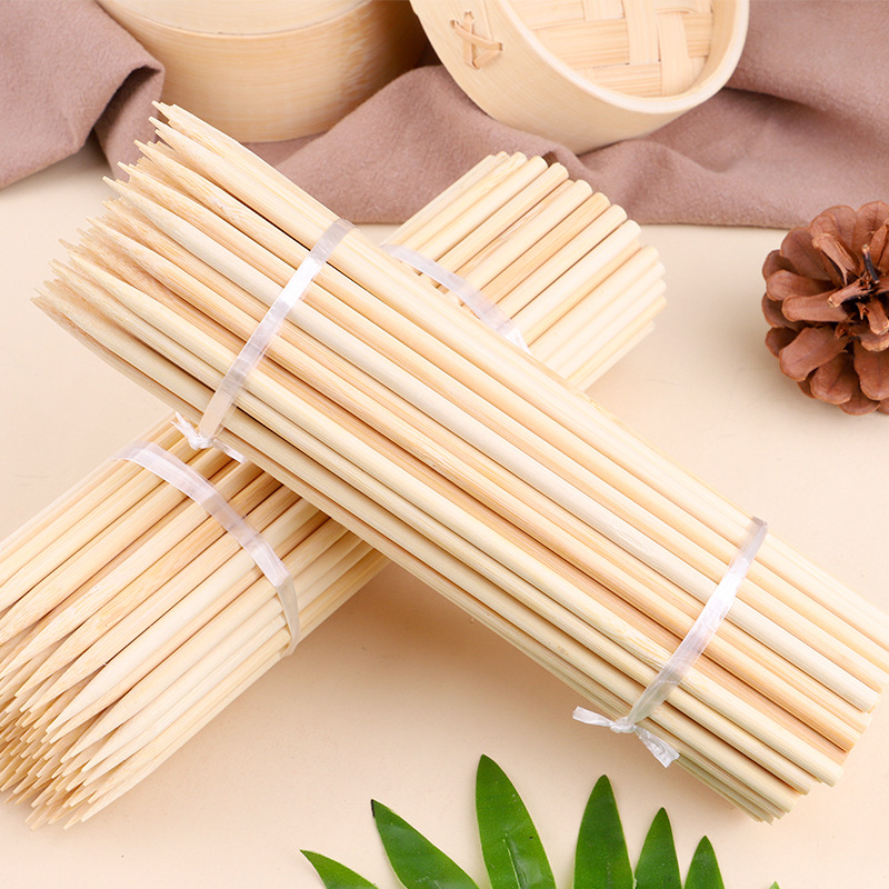包邮竹制玉米签一次性烧烤签麻辣烫热狗肠冰棒棍关东煮精品竹签子