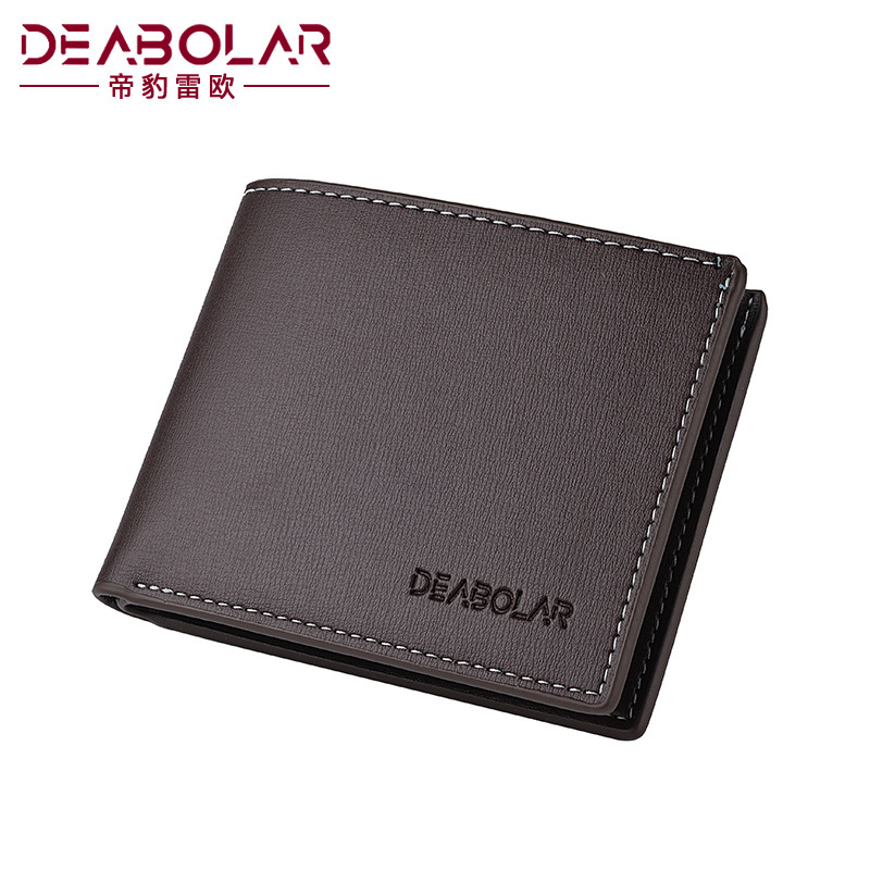 Foreign Trade Hot-Selling New Arrival Wallet Men's Wallet Casual Two Fold Short Horizontal Men's Wallet