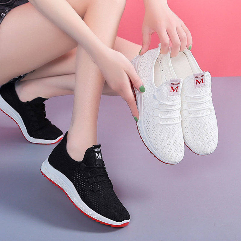 New Korean Style Old Beijing Cloth Shoes Women's Running Sneaker Internet Celebrity Lightweight Casual Mesh Surface Shoes Soft Bottom Pumps