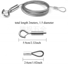 可调节图片挂绳 餐厅挂画 吊绳 不锈钢悬挂线 画框挂绳 钢丝灯饰