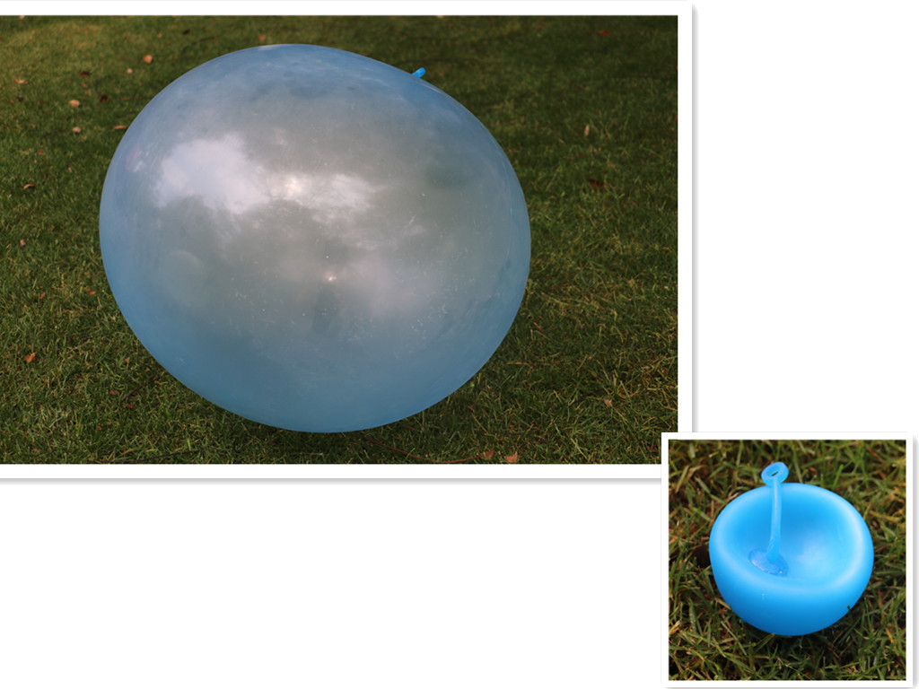 跨境爆款泡泡球 tpr吹气球亚马逊 bubble ball 注水球拍拍球玩具