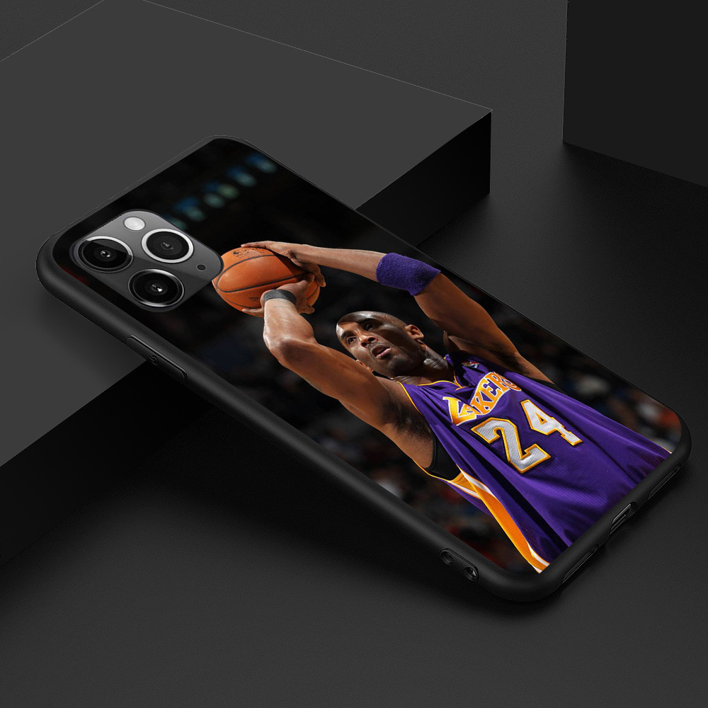 适用iphone12手机壳定制nba湖人黑曼巴科比手机壳kobe phone case