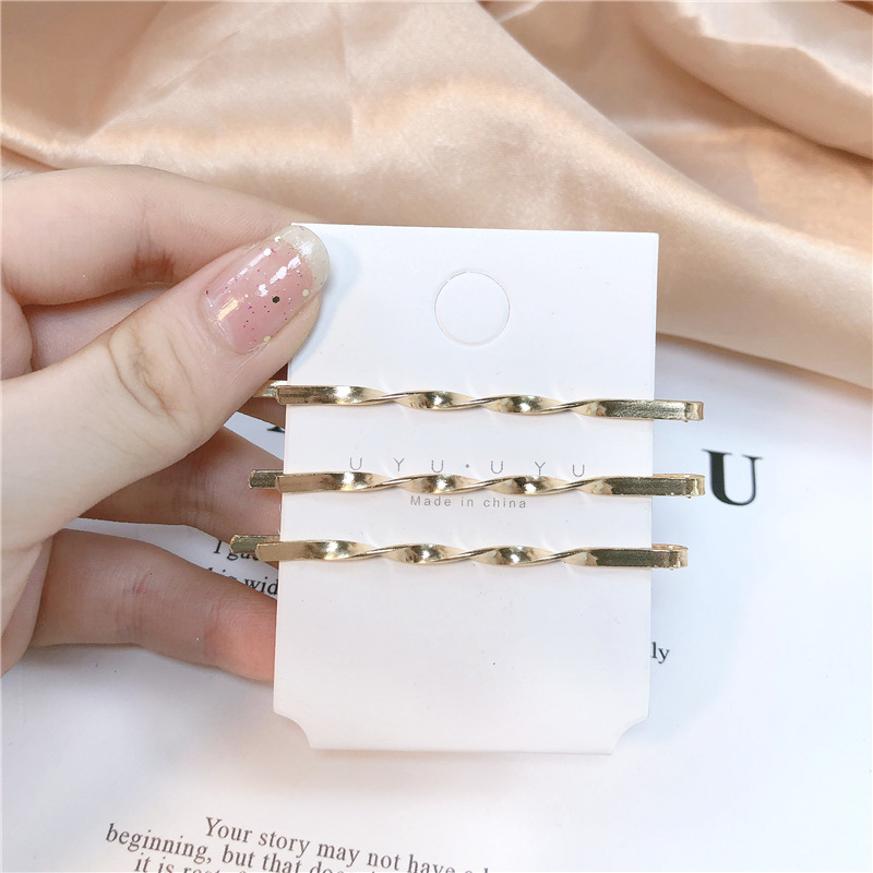 INS Korean Metal Pearl Barrettes Set Trending Girl Hundred Arch Clip Simple Side Clip Hairpin Hair Ornaments Female