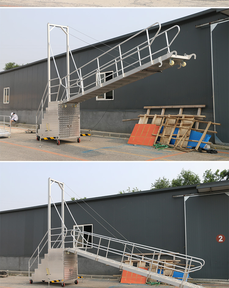 大连创铭铝合金码头梯岸梯平桥舷梯铝质舷梯登船梯船舷梯船用跳板