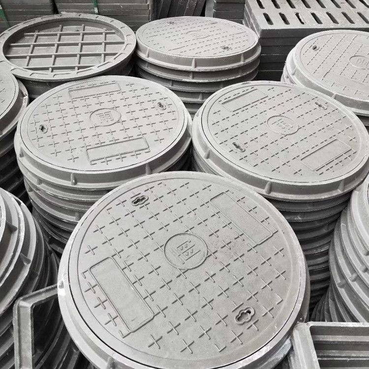 铸铁井盖高强度复合井盖 市政圆形污水井盖板 电缆井盖板厂家直销