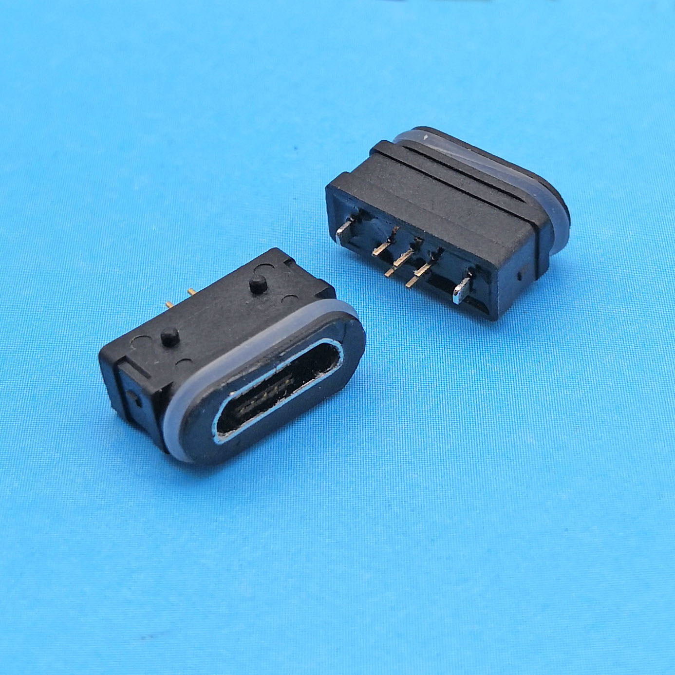 micro usb 5p 防水母座立插 micro 5p防水母头 ip67-阿里巴巴