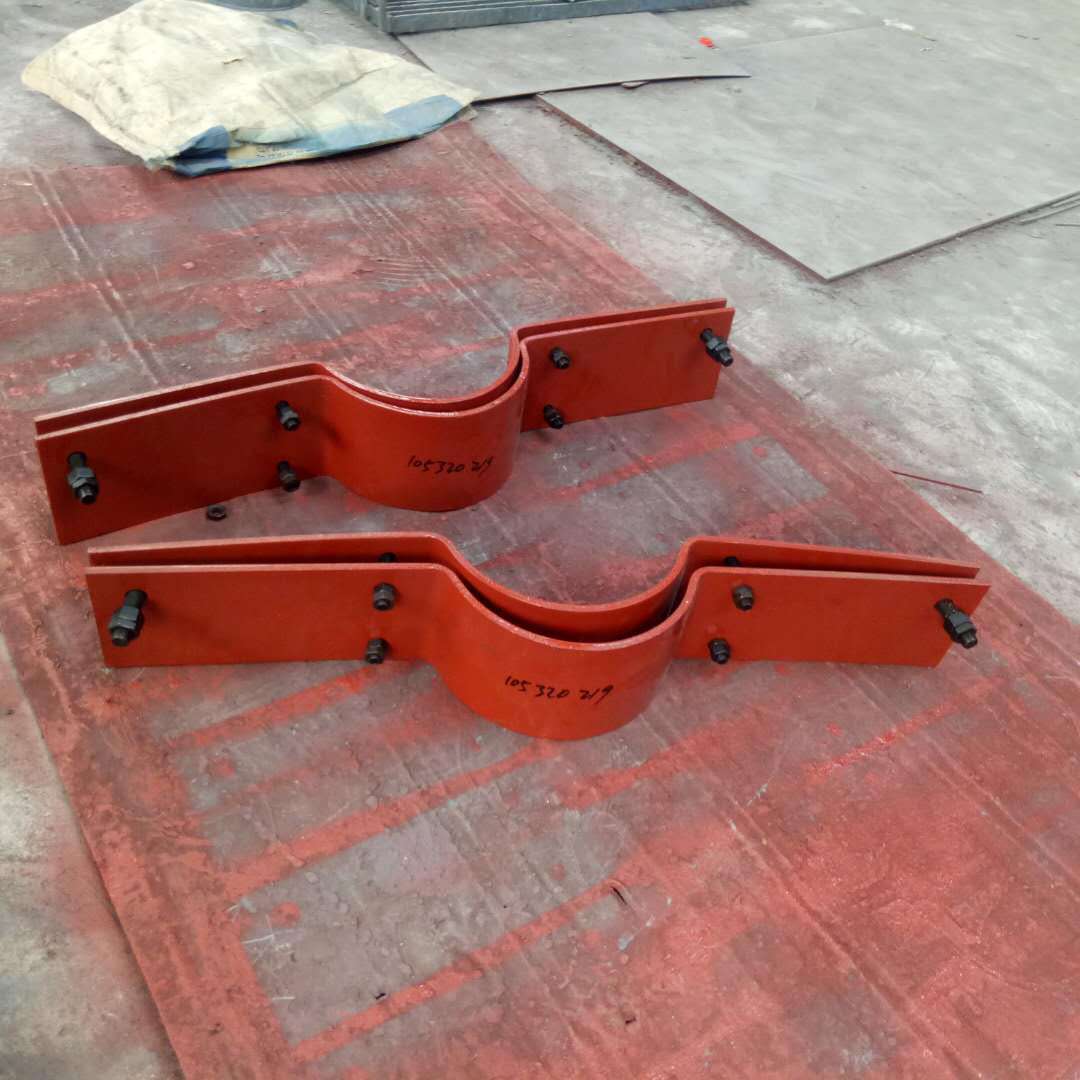 双排螺栓压紧管卡a11 保冷管卡a12保冷双螺栓管夹a13化工厂配件