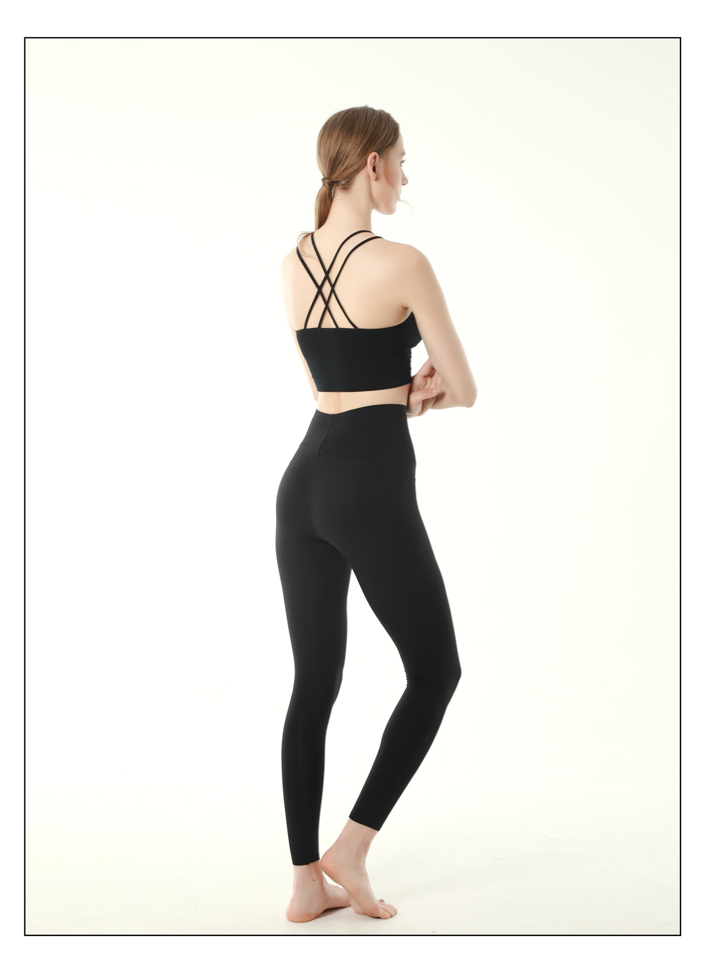 芭比裤正品收腹提臀鲨鱼皮黑色打底外穿夏季薄款无痕九分液体裤女