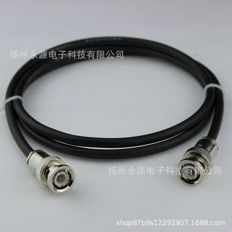 测试射频线 bnc公转bnc公转接线 bnc双公头示波器连接线 rg58 1m