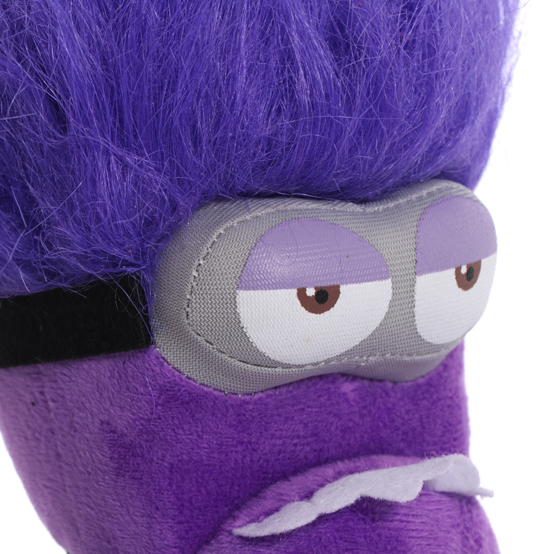 批发现货可爱长头发紫色娃娃公仔玩偶玩具7寸小紫人娃娃公仔