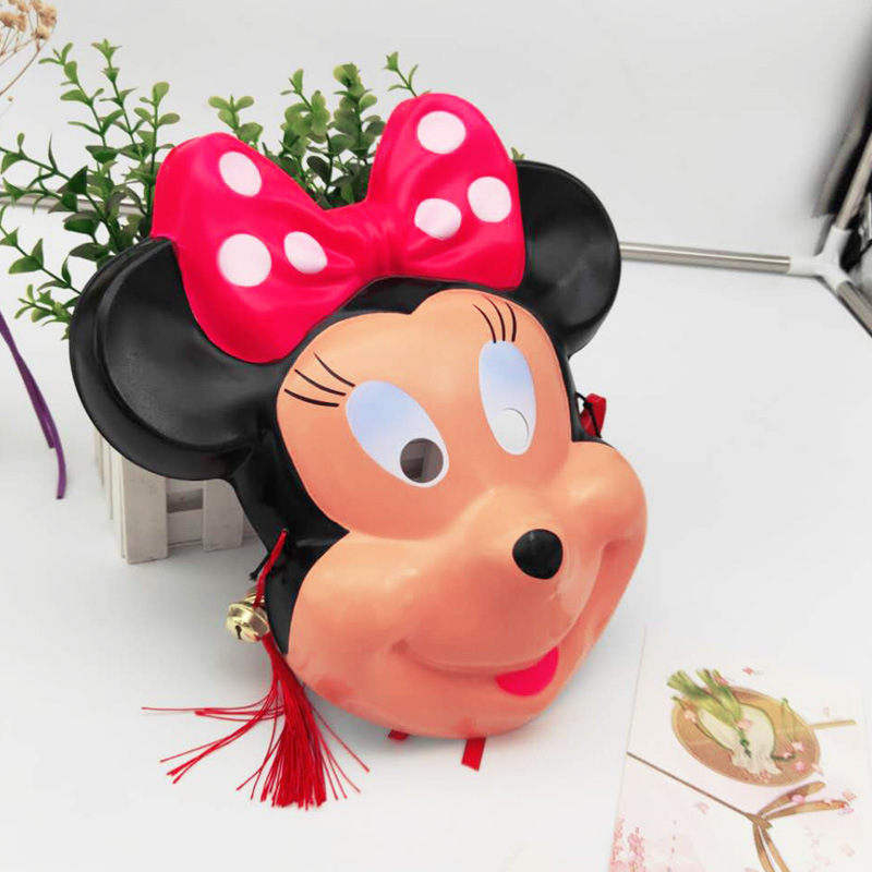 米老鼠米妮儿童节创意卡通动物面具幼儿园游戏角色扮演动物塑料节