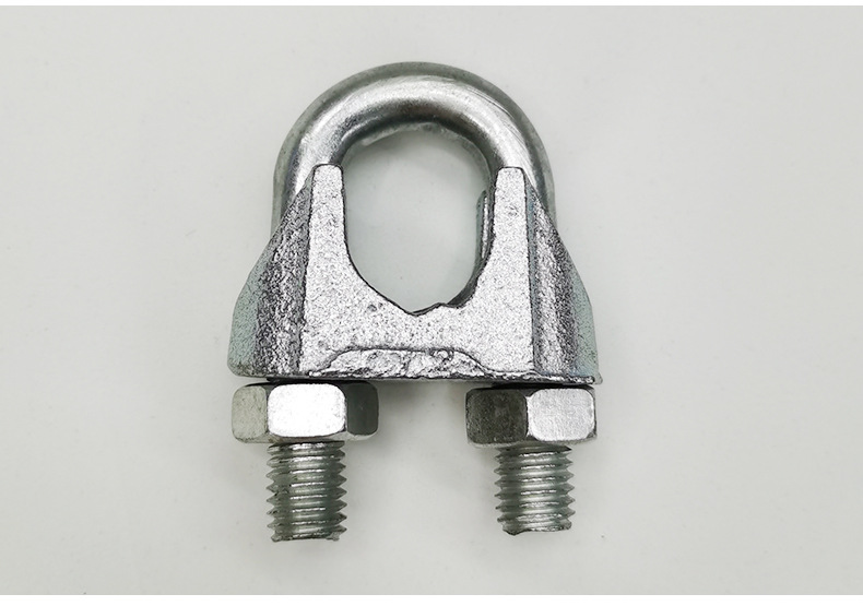 直销304不锈钢u型夹头 钢丝绳卡头夹头 741卡头 钢丝绳卡扣批发