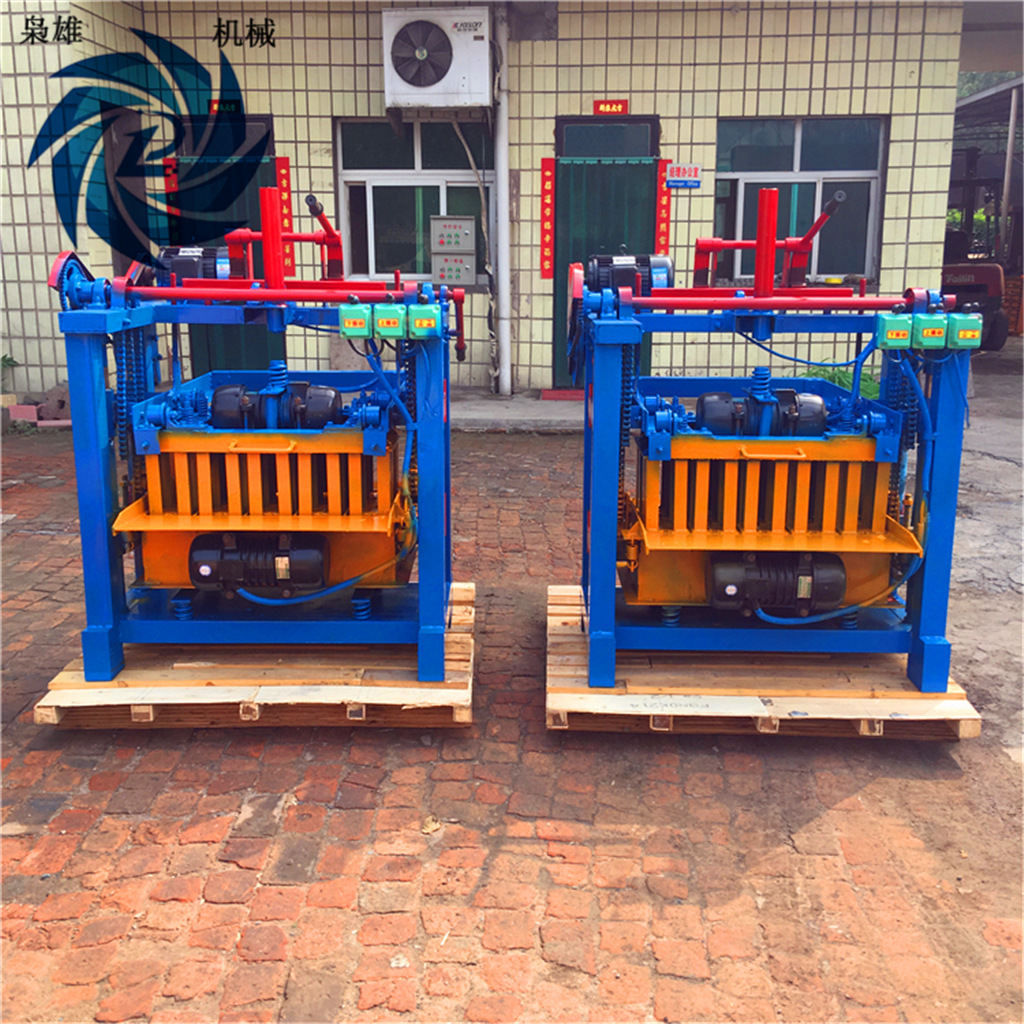 小型移动式混凝土砌块压砖机设备 免烧水泥空心制砖机 家用砖机