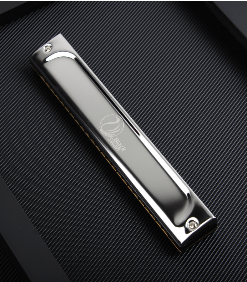 天鹅单音口琴24孔单排单孔c调学生成人初学入门专业演奏级口琴