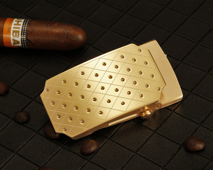 304不锈钢滚轴皮带扣 无牙无孔自动扣3.5男裤腰带扣头滑杆滚珠3.