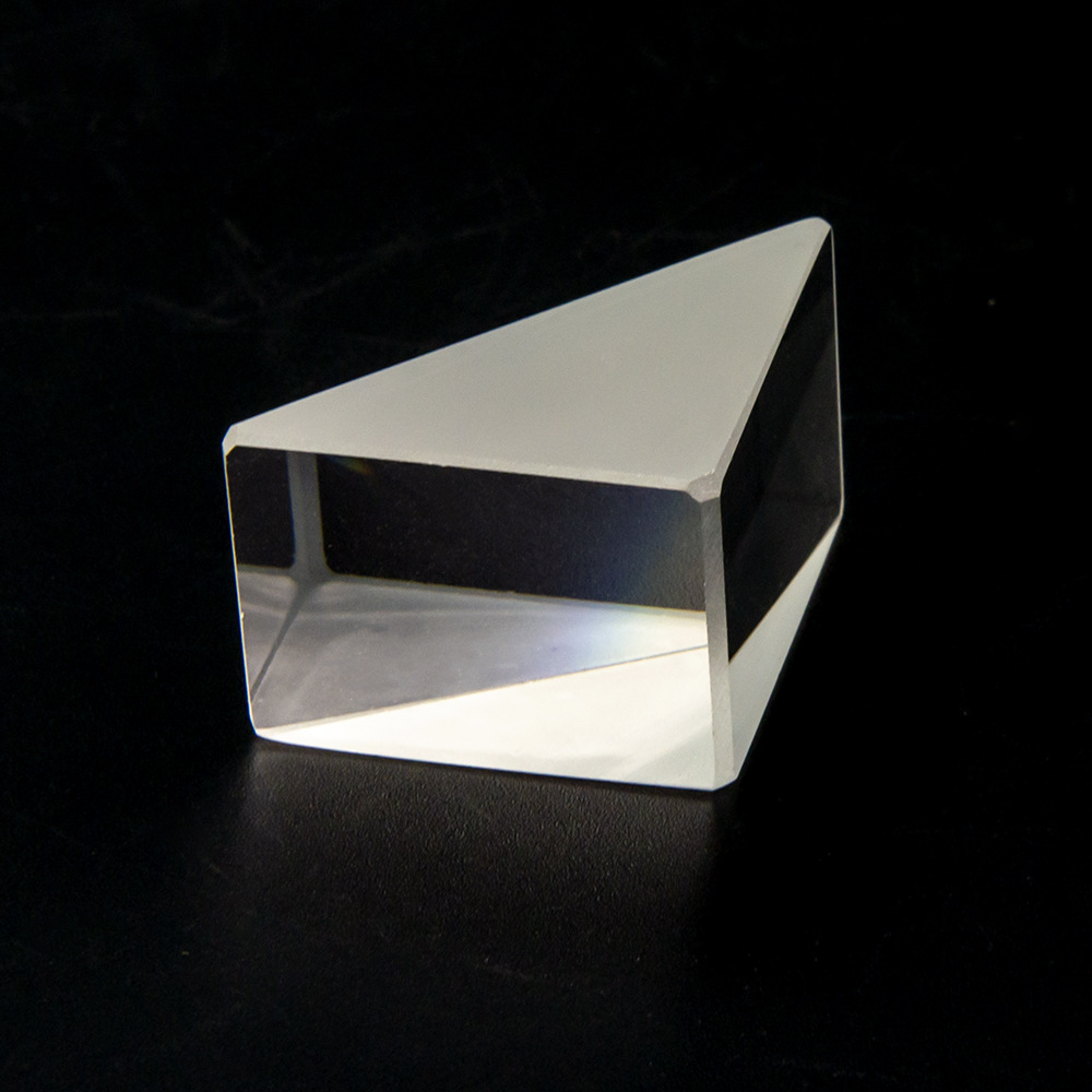 光学直角三棱镜玻璃棱镜镀反射膜涂墨设计定制检测三棱镜透镜棱镜