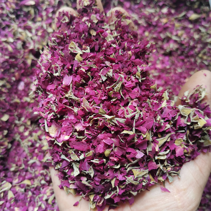 山东平阴玫瑰花碎片 玫瑰花沫 散装500克