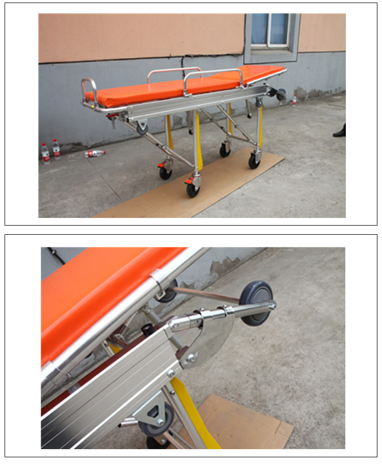 铝合金救护车担架 全自动上车担架 多功能救援担架车 急救担架车