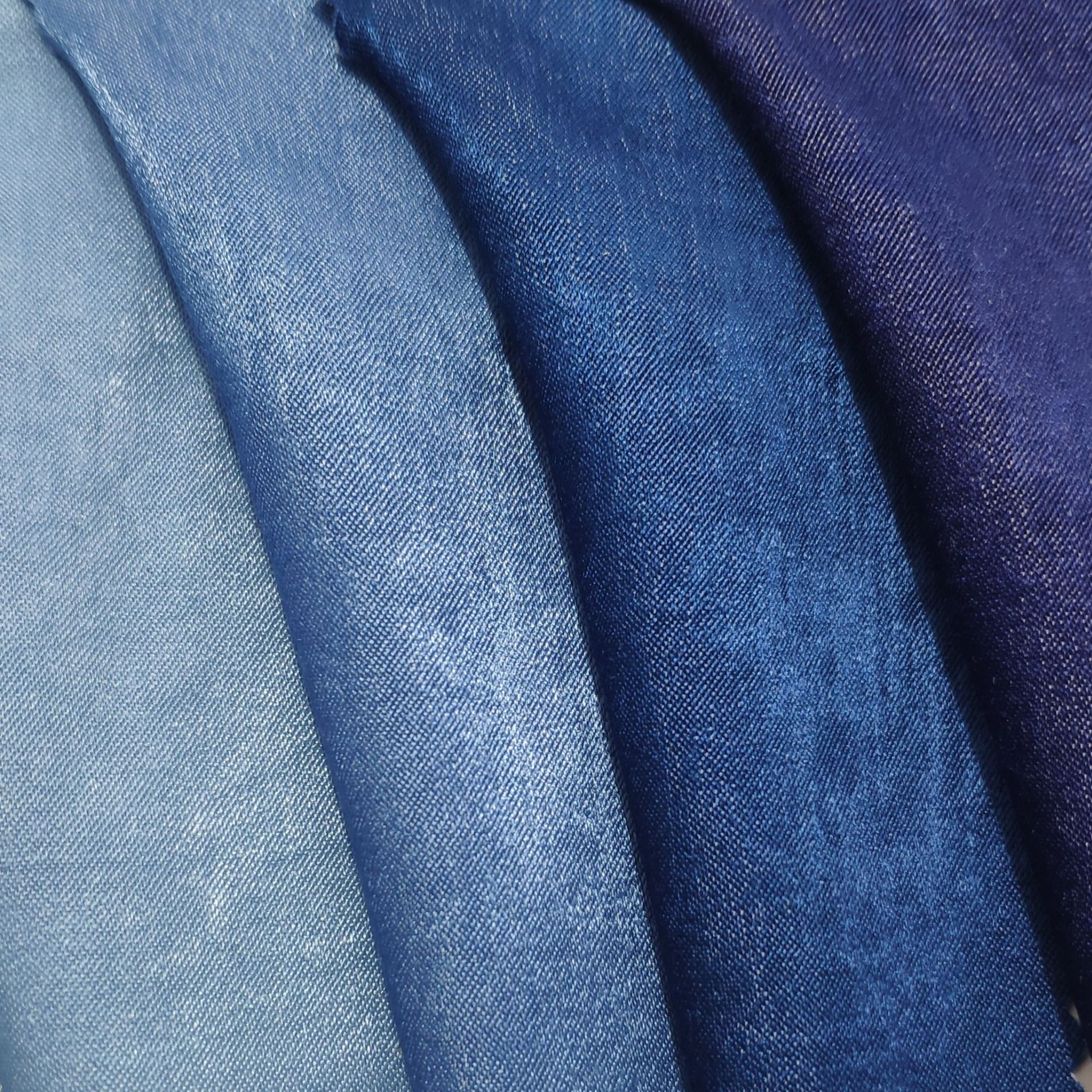 牛仔面料 薄料人棉仿牛仔面料 不掉色超柔牛仔 童装衬衫面料