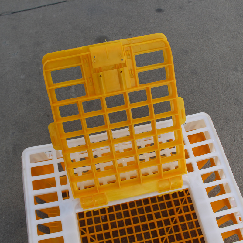 工厂批发加厚型塑料鸡笼 全新熟胶抗压鸡鸭运输筐活鸡批发周转笼