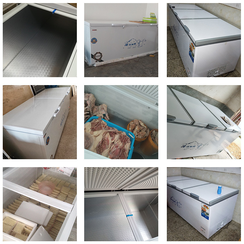 大冰柜商用大容量超大卧式冷藏冷冻冰箱超市速冻单温铜管雪柜