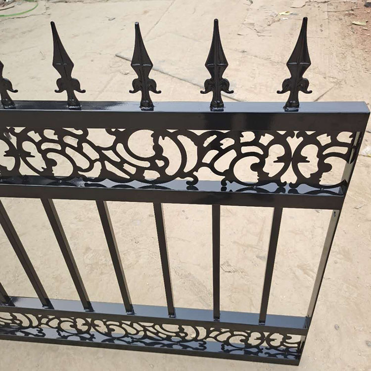 学校厂房栏杆小区社区围墙户外铁艺护栏工业区栅栏锌钢护栏批发