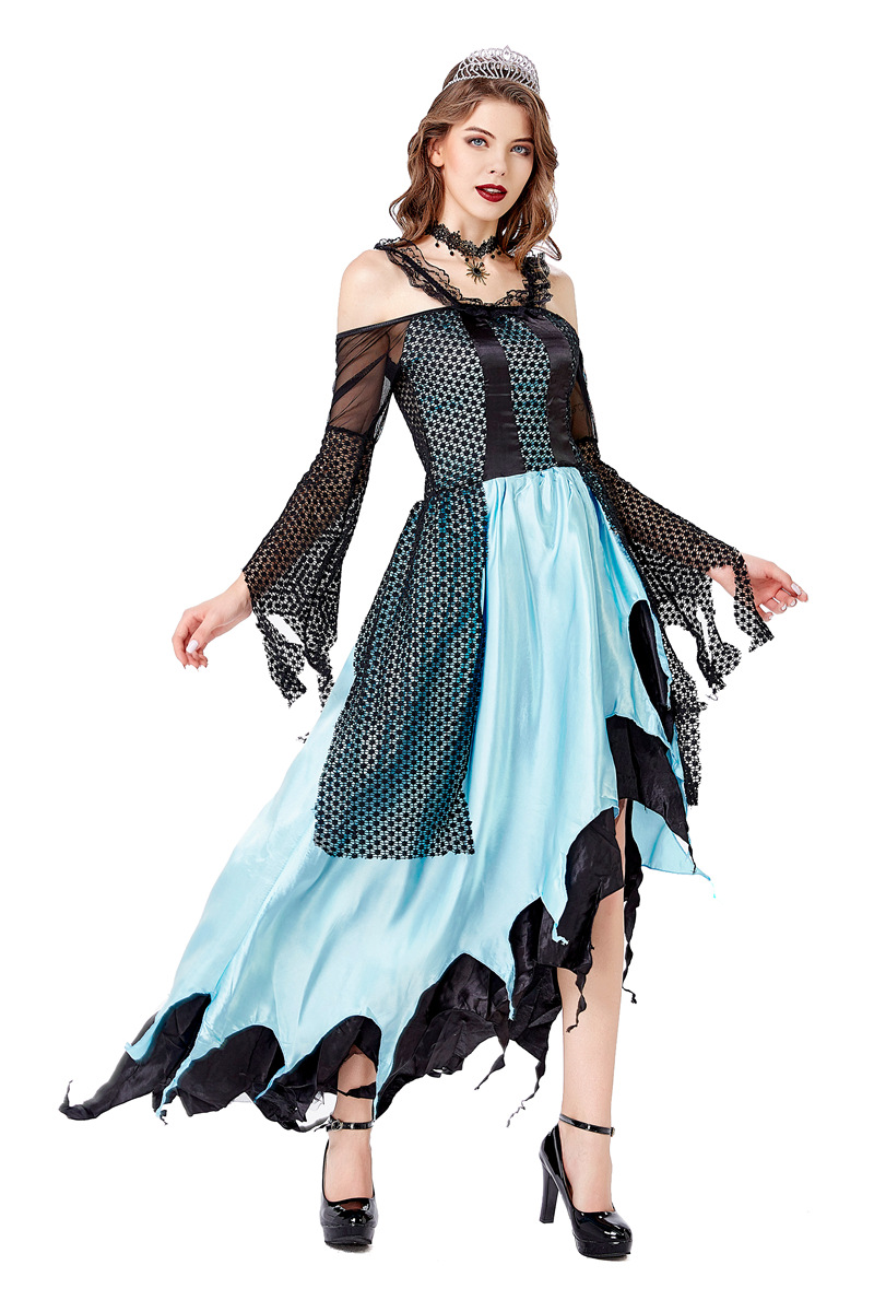 2020新款邪恶女王装扮万圣节cosplay吸血鬼女巫婆长裙扮演服批发